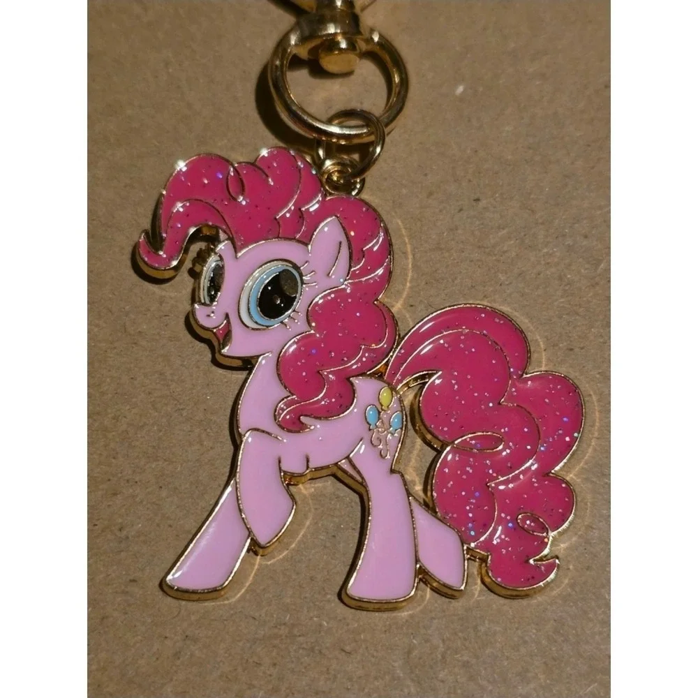 My Little Pony Keychains & Earrings SET Rainbow Dash Pinkie Pie Twilight Sparkle